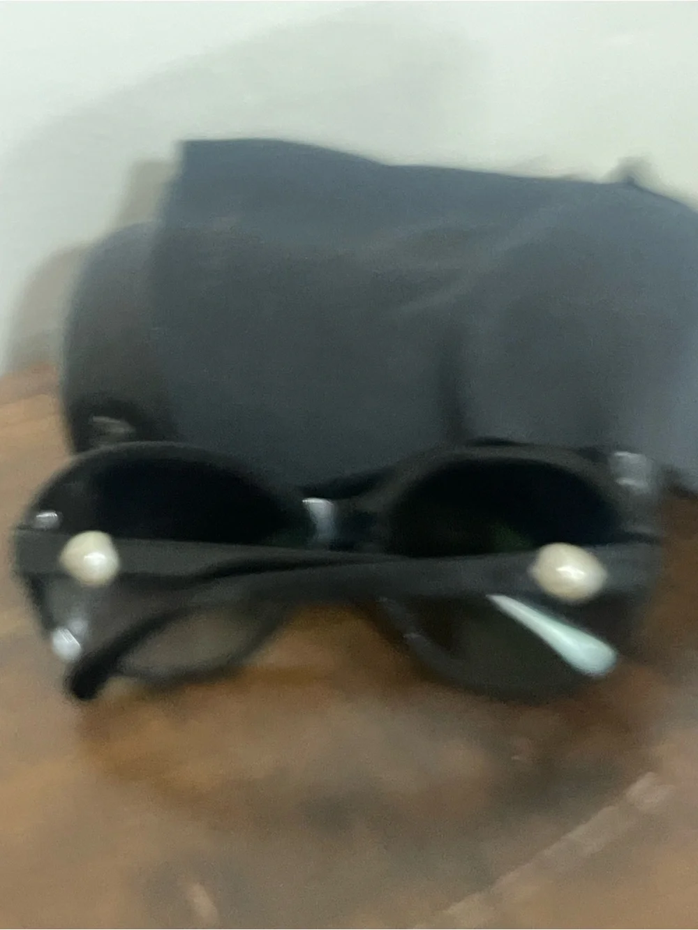 CHANEL Black Oversized Women's Sunglasses with Quilted Logo Case